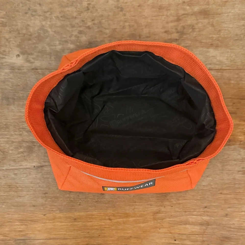 RuffWear Vibrant Orange Dog Water Bowl